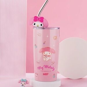Sanrio Hello Kitty Stainless Steel Hot/cold 20 oz Tumbler With Straw